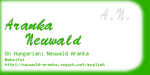 aranka neuwald business card